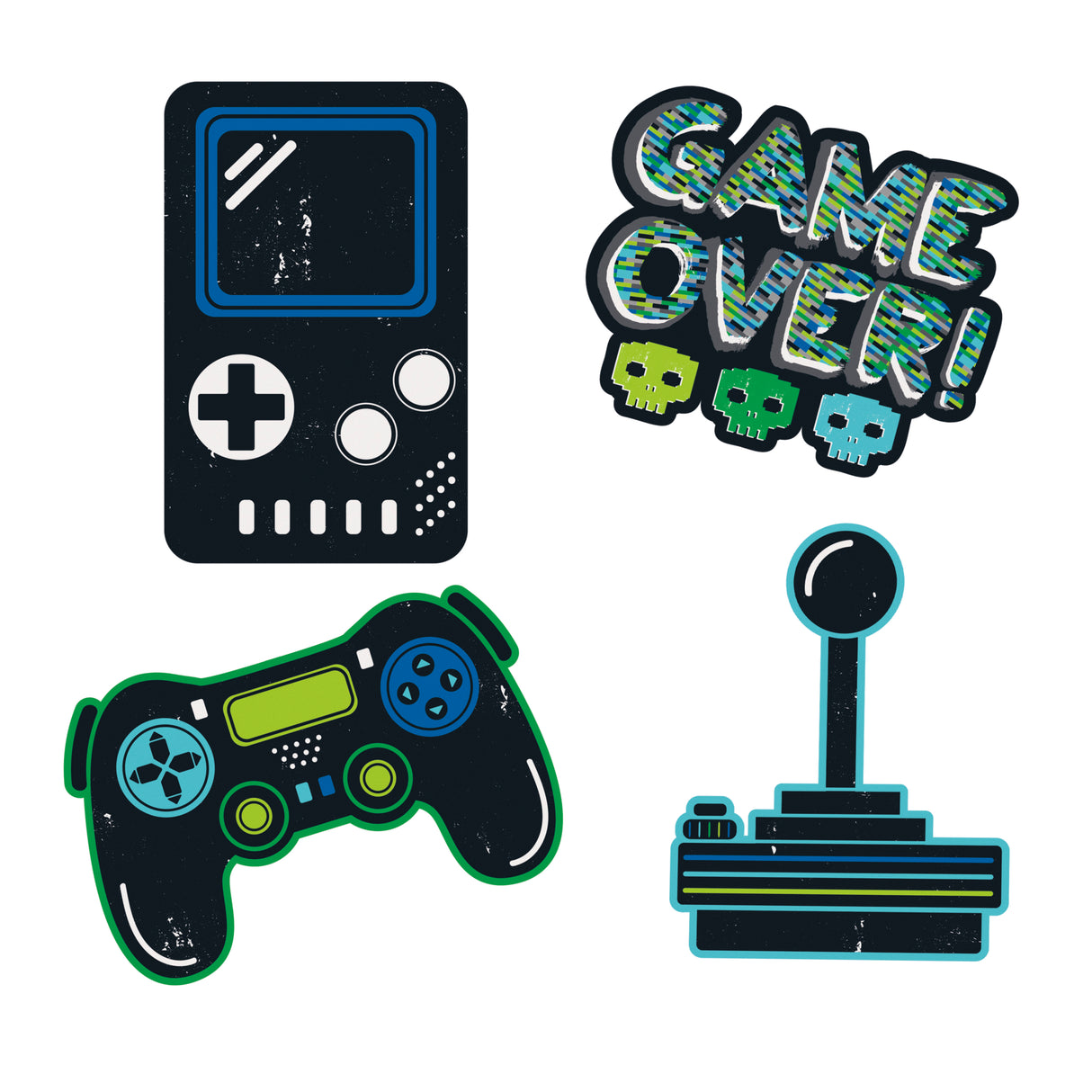 Gamer Wall Decals (4 Ct)