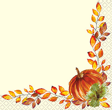 Watercolor Fall Pumpkins Tableware Set
