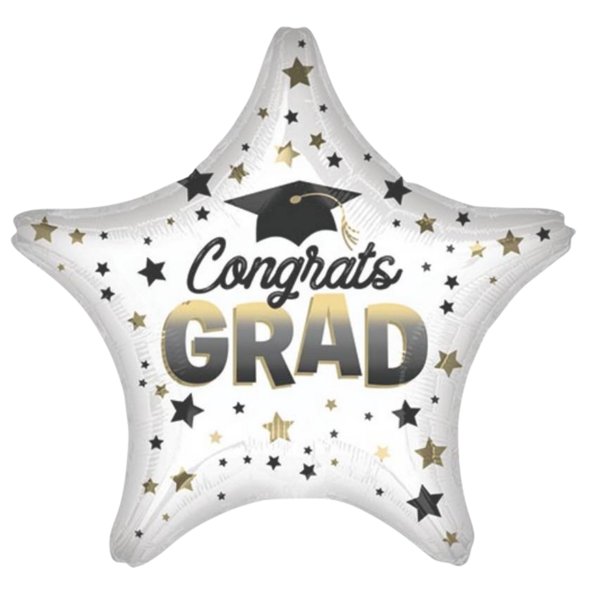 9" Congrats Grad Diffused Ombre Star Balloon