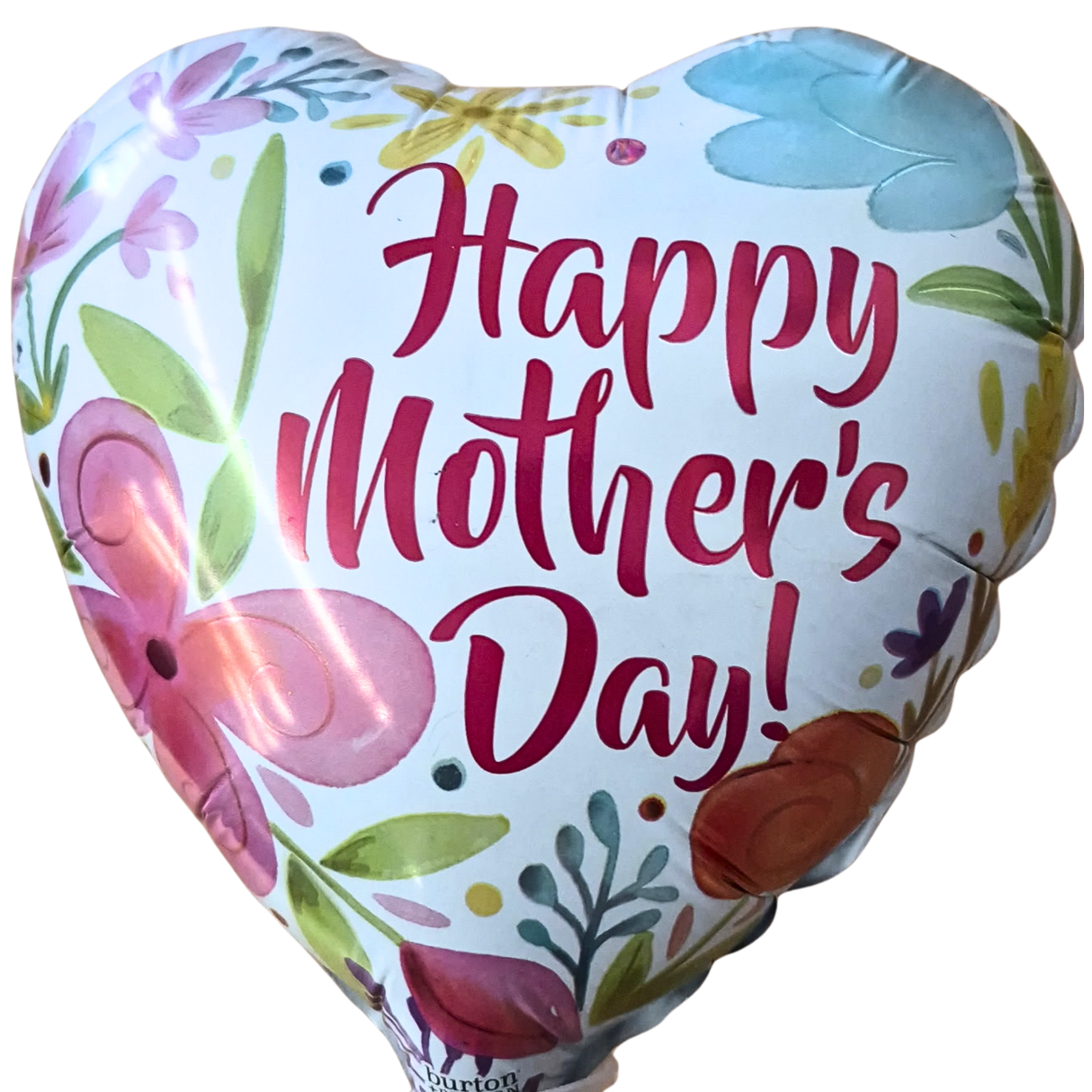9" Spring Garden Heart Mother's Day Balloon