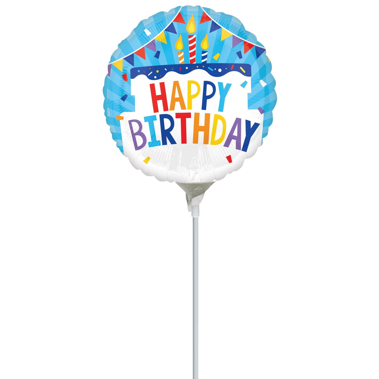 9" Birthday Tiered Cake Balloon