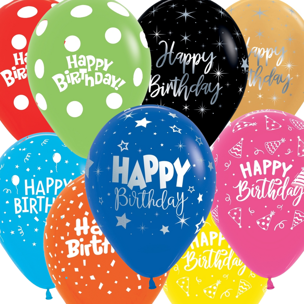 11" Printed Latex Balloon with Helium