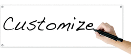 Blank Sign Banner, White