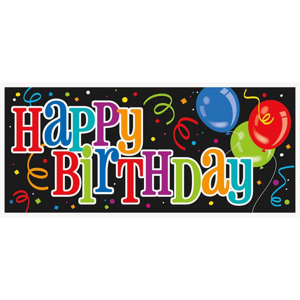 Bold Birthday Giant Wall Banner