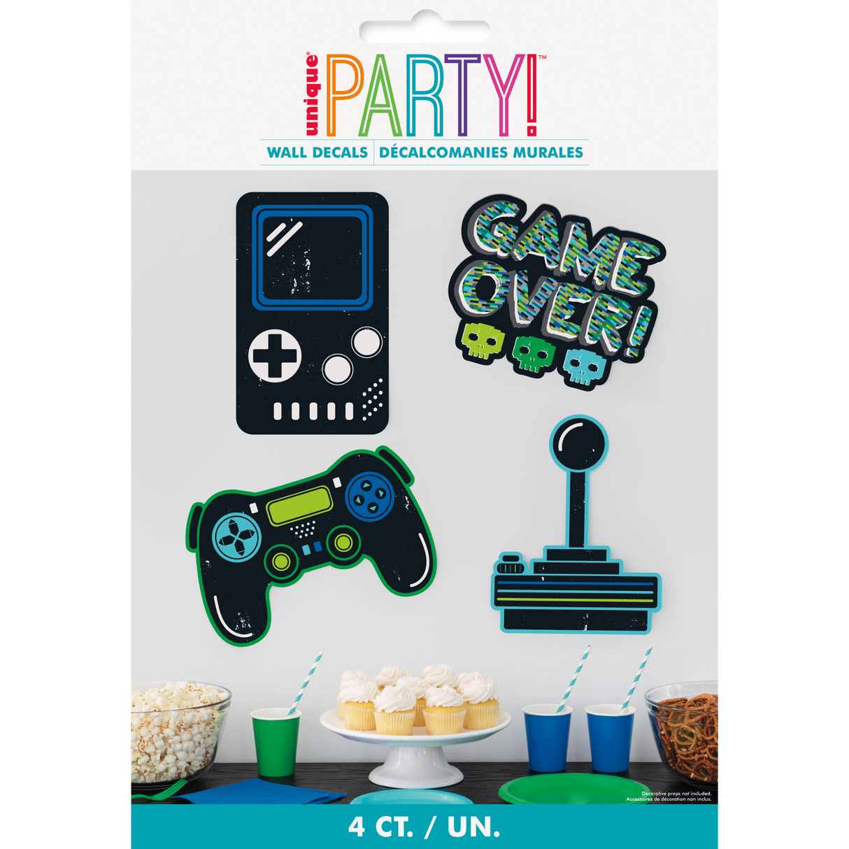 Gamer Wall Decals (4 Ct)