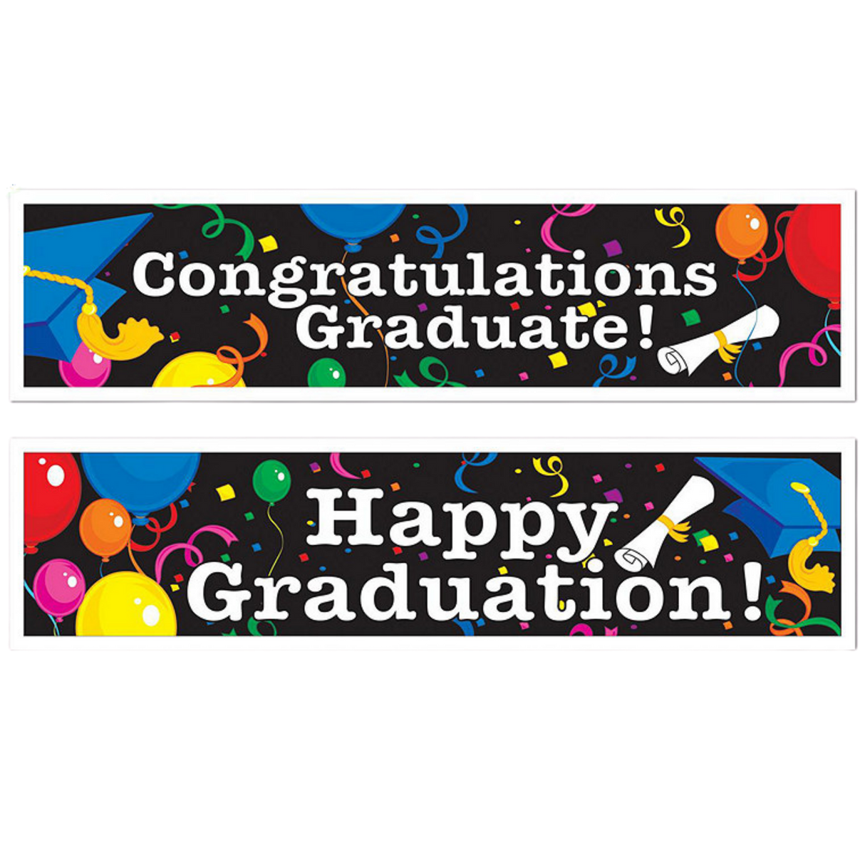 Graduation Banner Set of 2