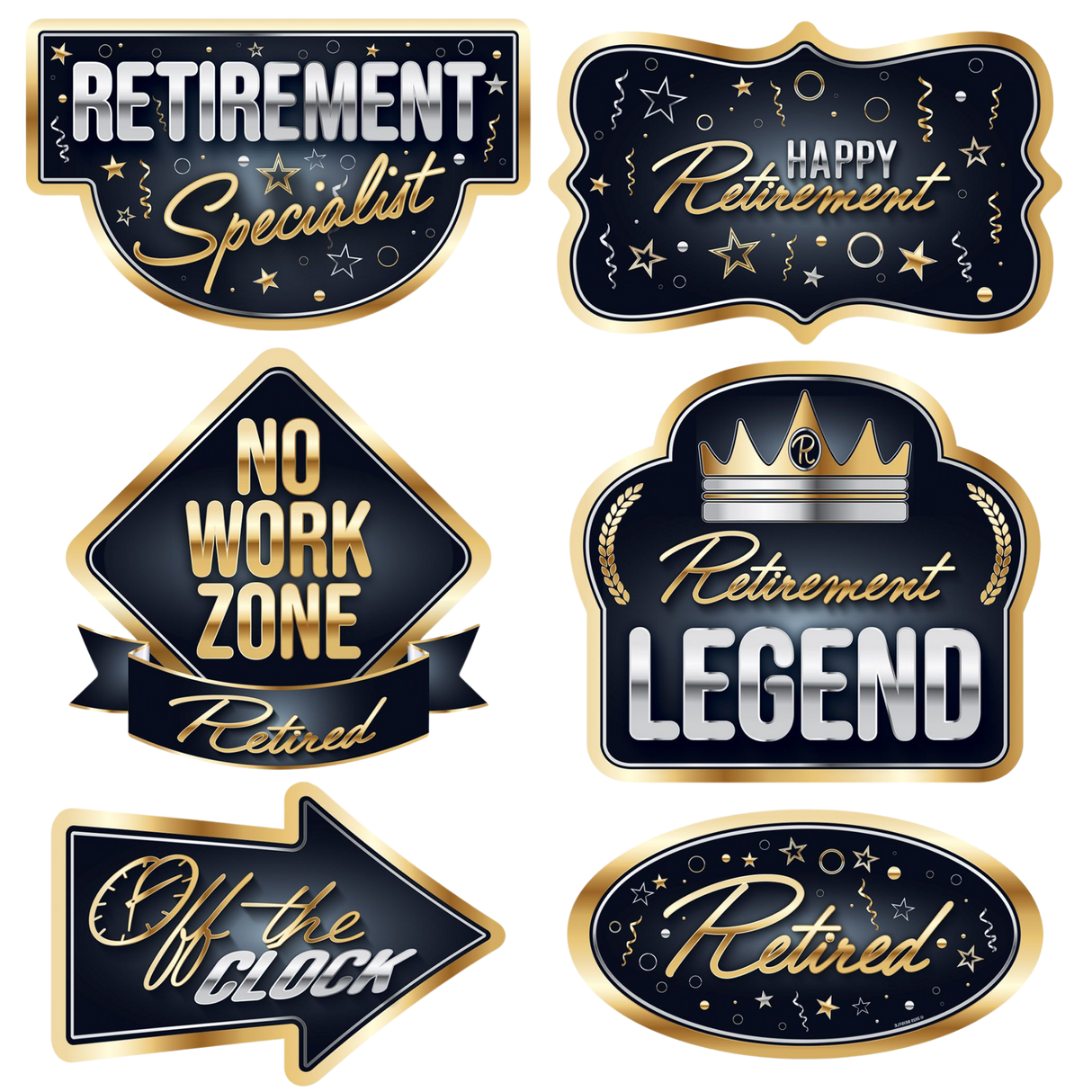 Happy Retirement Tableware and Decor Set
