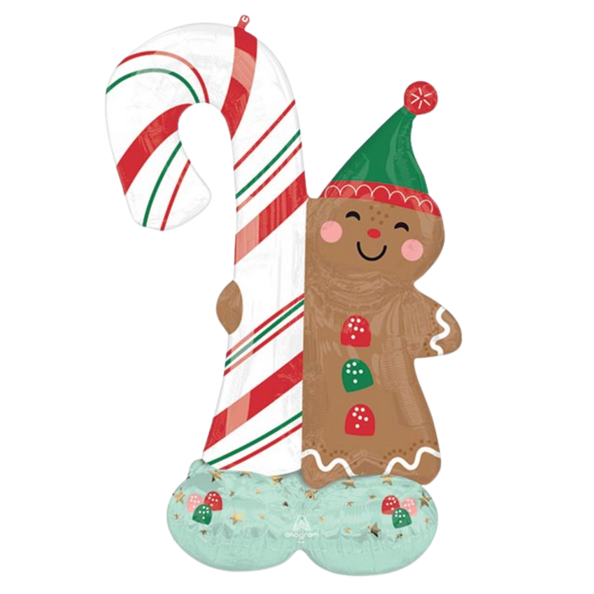 51" Merry Christmints Gingerbread Man Airloonz