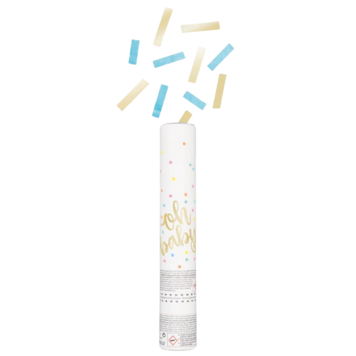 Oh Baby Confetti Cannon, Gender Reveal Boy