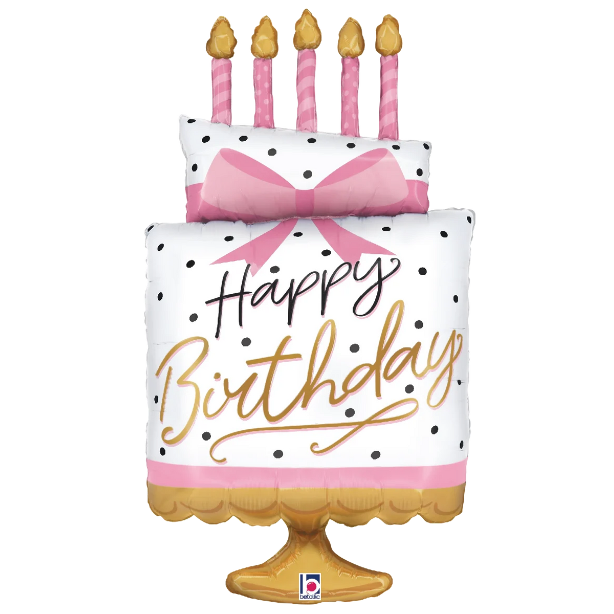 35" Pink Bow Birthday Cake