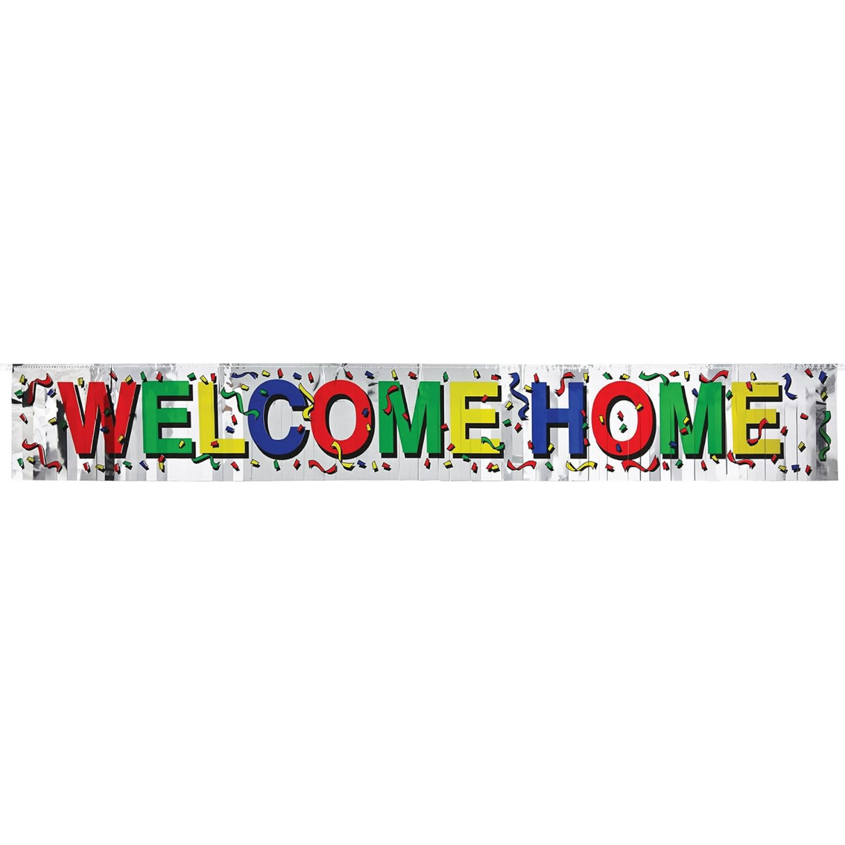 Welcome Home Metallic Fringe Banner (5 ft)
