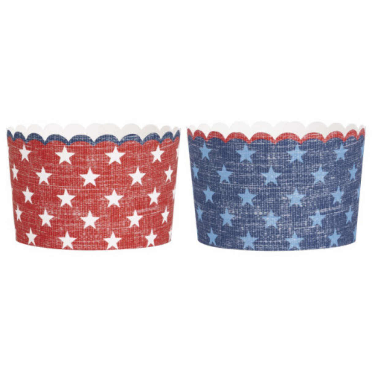 Classic Americana Assorted Scalloped Paper Treat Cups, 16ct
