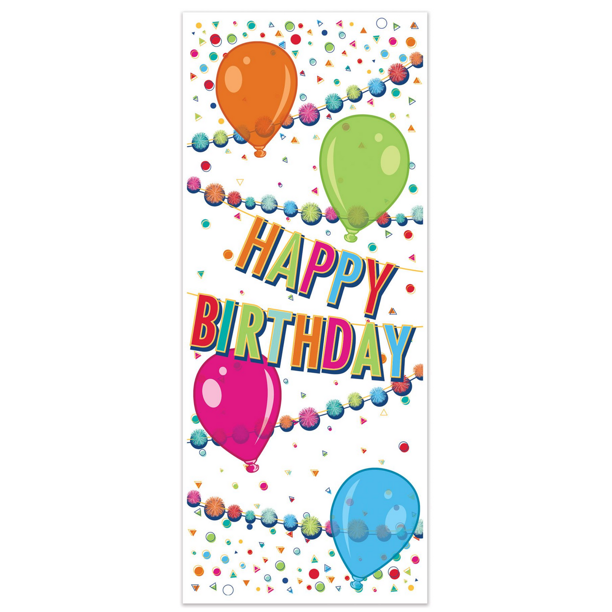 Happy Birthday Door Cover, 30" x 6'
