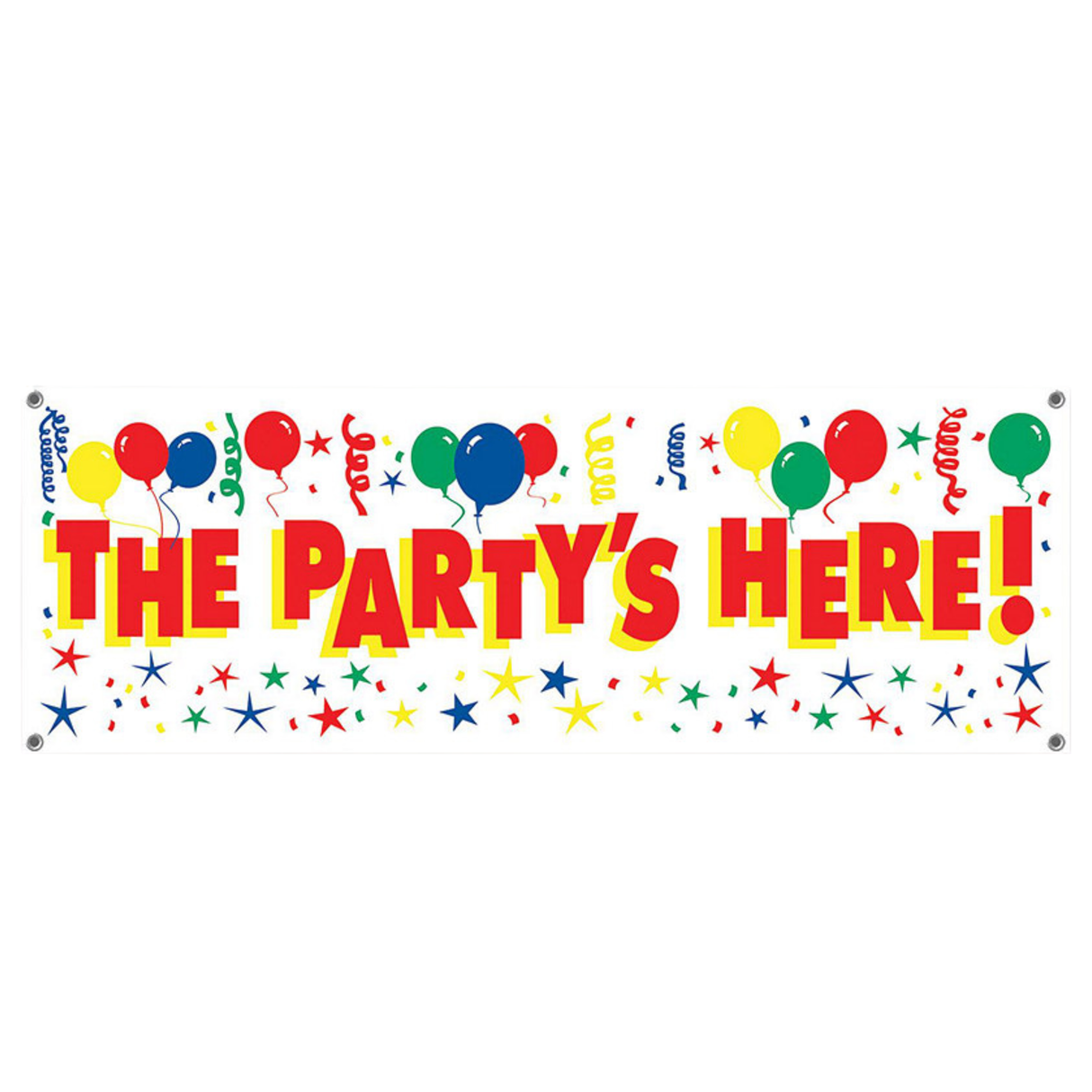 The Party's Here! Sign Banner