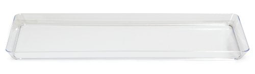 Clear Rectangle Plastic Tray 6" x 15.5"