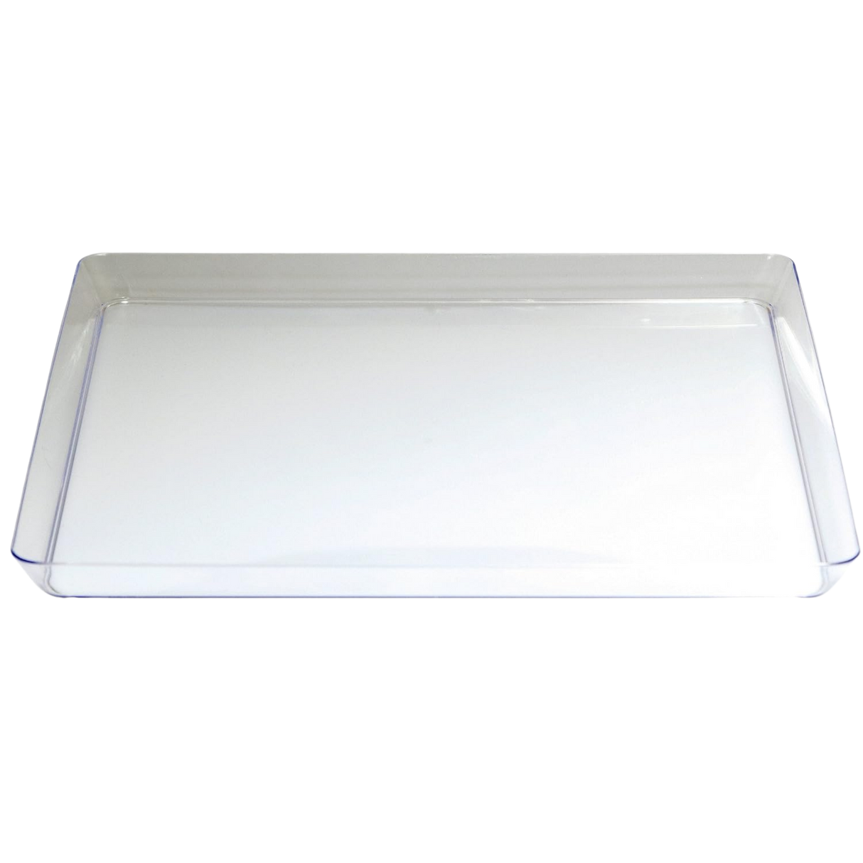 11.5" Clear Square Plastic Tray