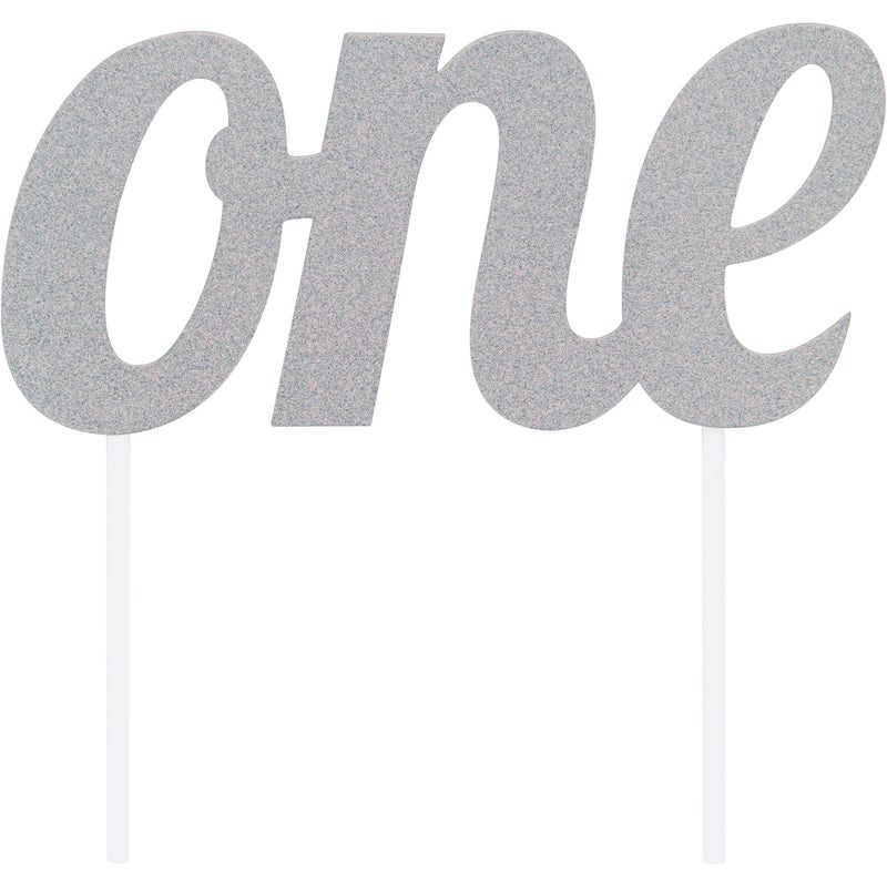Glitter One Cake Topper