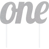 Glitter One Cake Topper