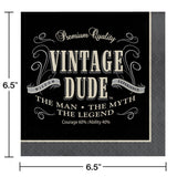 Vintage Dude Birthday Tableware Set