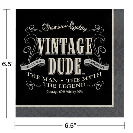 Vintage Dude Birthday Tableware Set