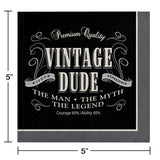 Vintage Dude Birthday Tableware Set