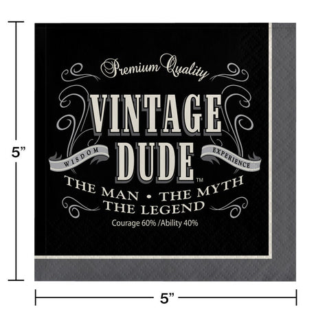 Vintage Dude Birthday Tableware Set