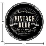 Vintage Dude Birthday Tableware Set