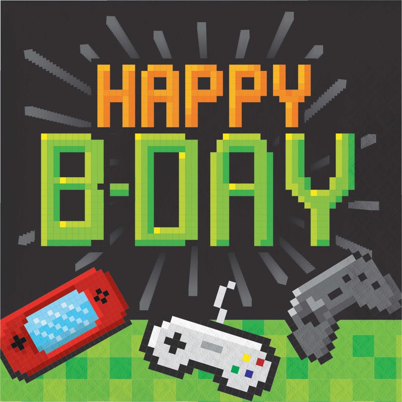 Gaming Party Birthday Tableware and Decoration