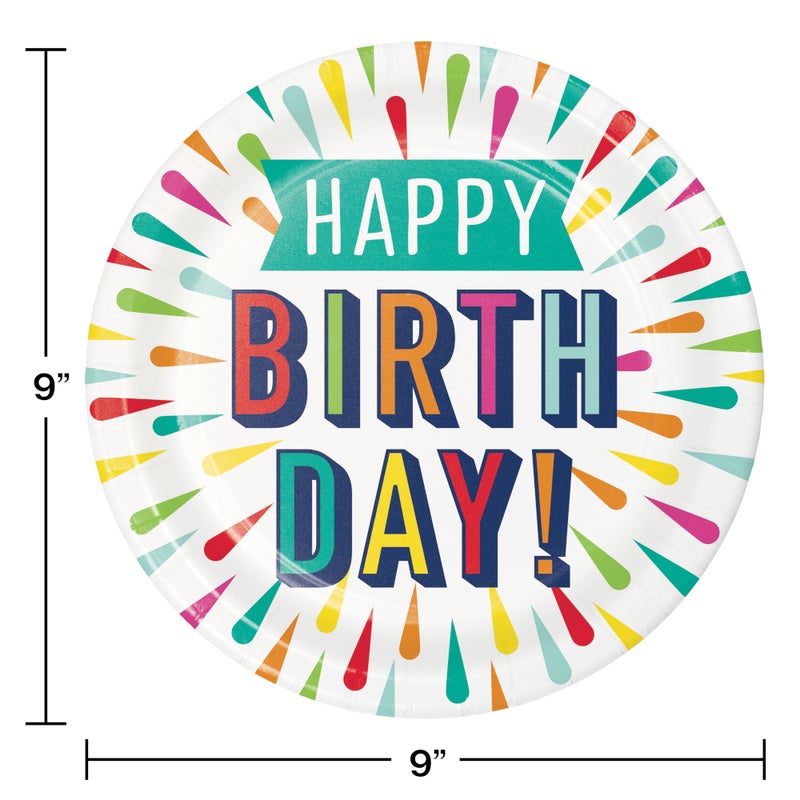 Birthday Burst  Milestone Tableware Set