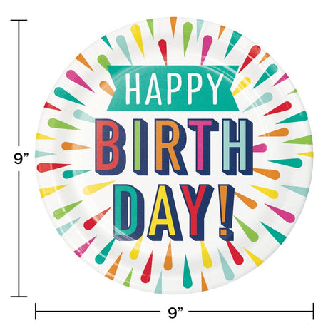 Birthday Burst  Milestone Tableware Set