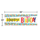 Bright Birthday Giant Party Banner