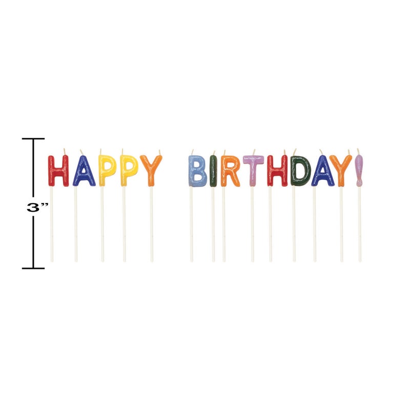 Happy Birthday Letter Candles
