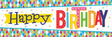 Bright Birthday Giant Party Banner