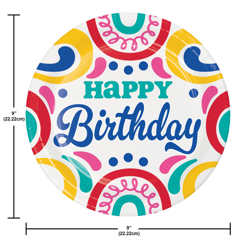 Birthday Swirls Tableware