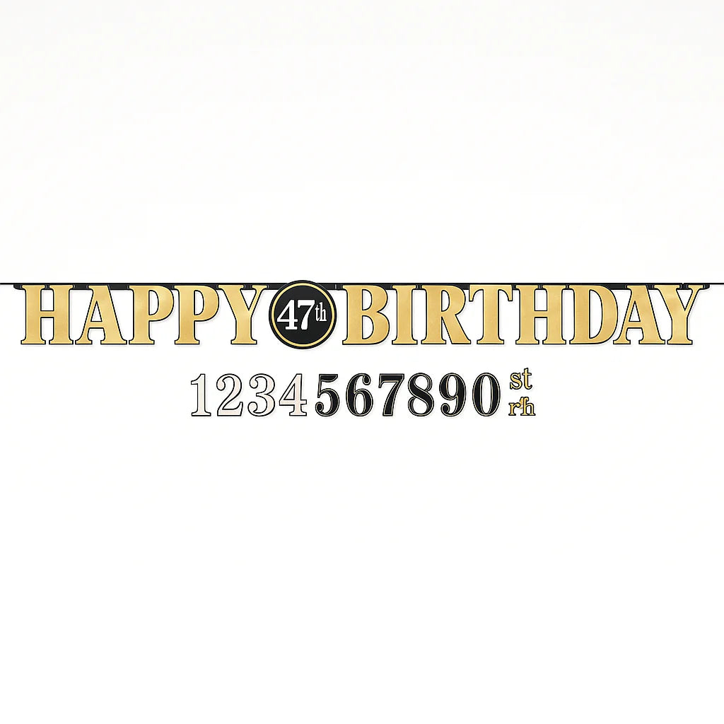 Happy Birthday Customizable Banner
