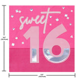 Foil Pink Napkin Set
