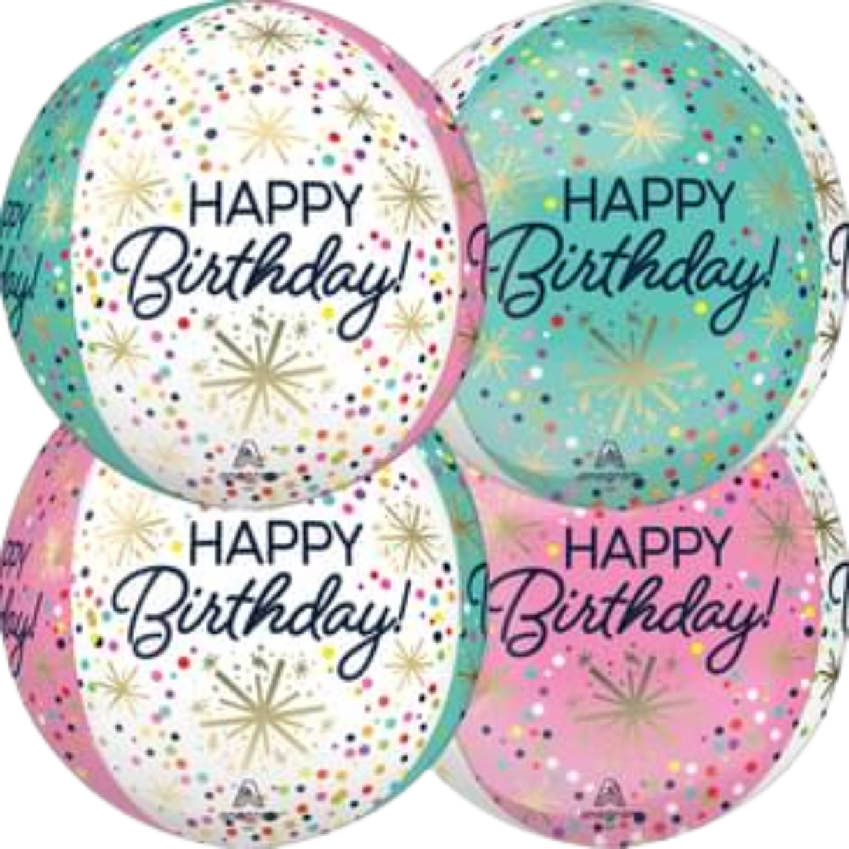 15" Confetti & Sprinkles Birthday Orbz Balloon