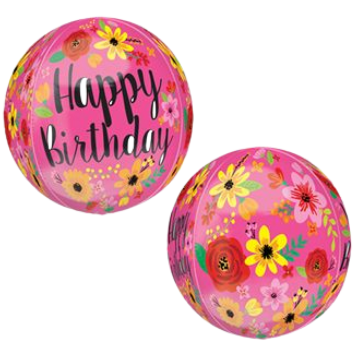 Pink Floral Birthday Orbz