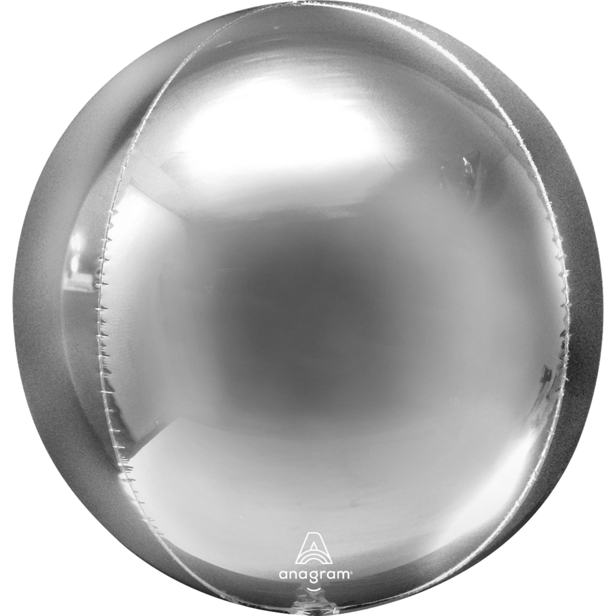15" Silver Orbz Balloon