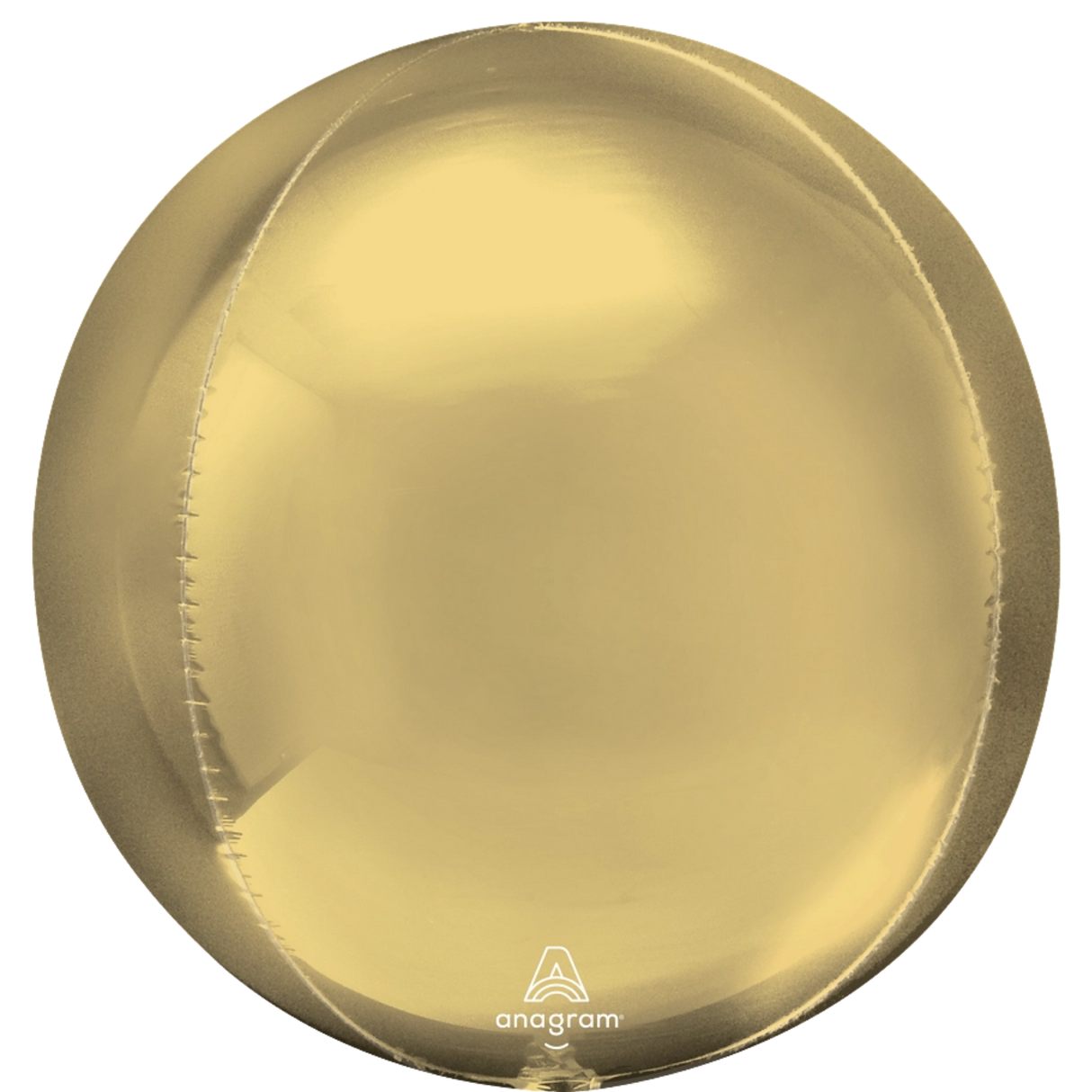 15" White Gold Orbz Balloon