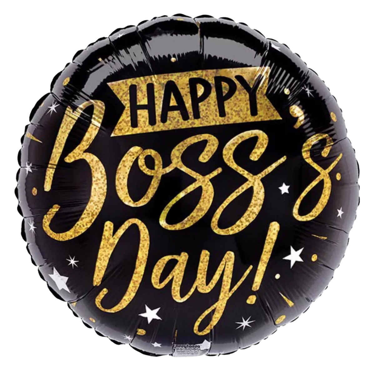 17" Happy Boss's day! Black & Gold