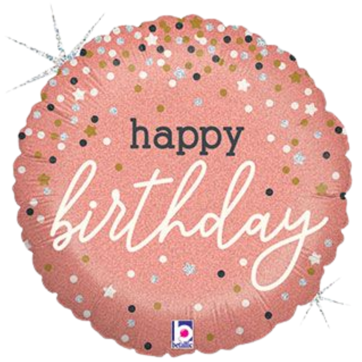 Rose Gold Confetti Birthday