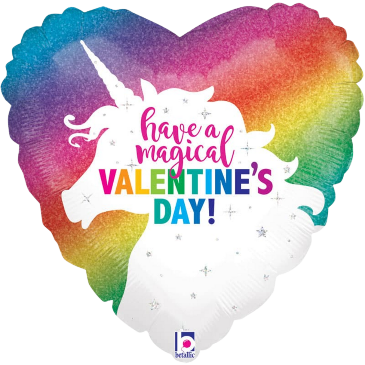 Valentine Glitter Unicorn