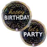 Happy Birthday Glitter Metallic Party
