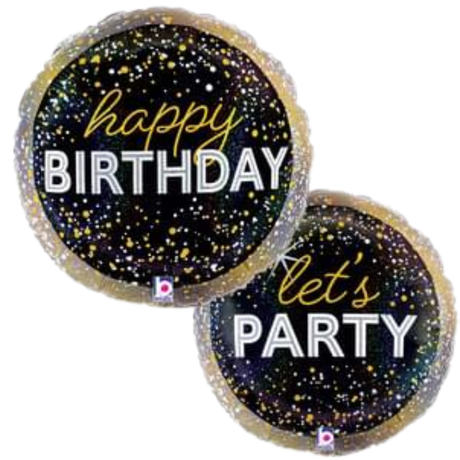 Happy Birthday Glitter Metallic Party