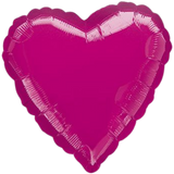 18" Solid Color Heart Balloon