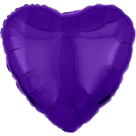 18" Solid Color Heart Balloon