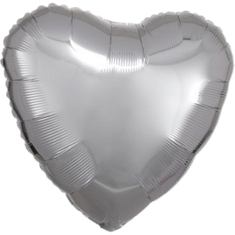18" Solid Color Heart Balloon