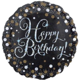 Sparkling Birthday Milestone Numbers