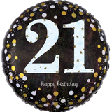 Sparkling Birthday Milestone Numbers